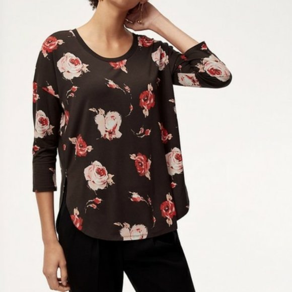Babaton Tops - Aritzia Babaton Norris Floral Top Size S